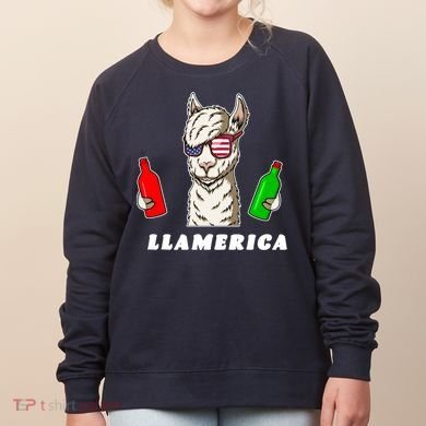 Llamerica Funny USA Women's Sweatshirt