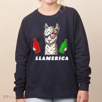 Llamerica Funny USA Women's Sweatshirt thumb 0