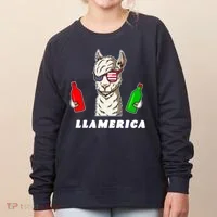 Llamerica Funny USA Women's Sweatshirt thumb 0