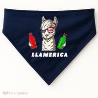 Llamerica Funny USA USA-Made Doggie Bandana thumb 0
