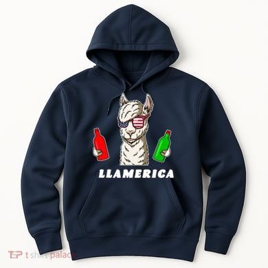 Llamerica Funny USA Hoodie