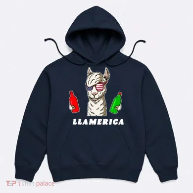Llamerica Funny USA Hoodie