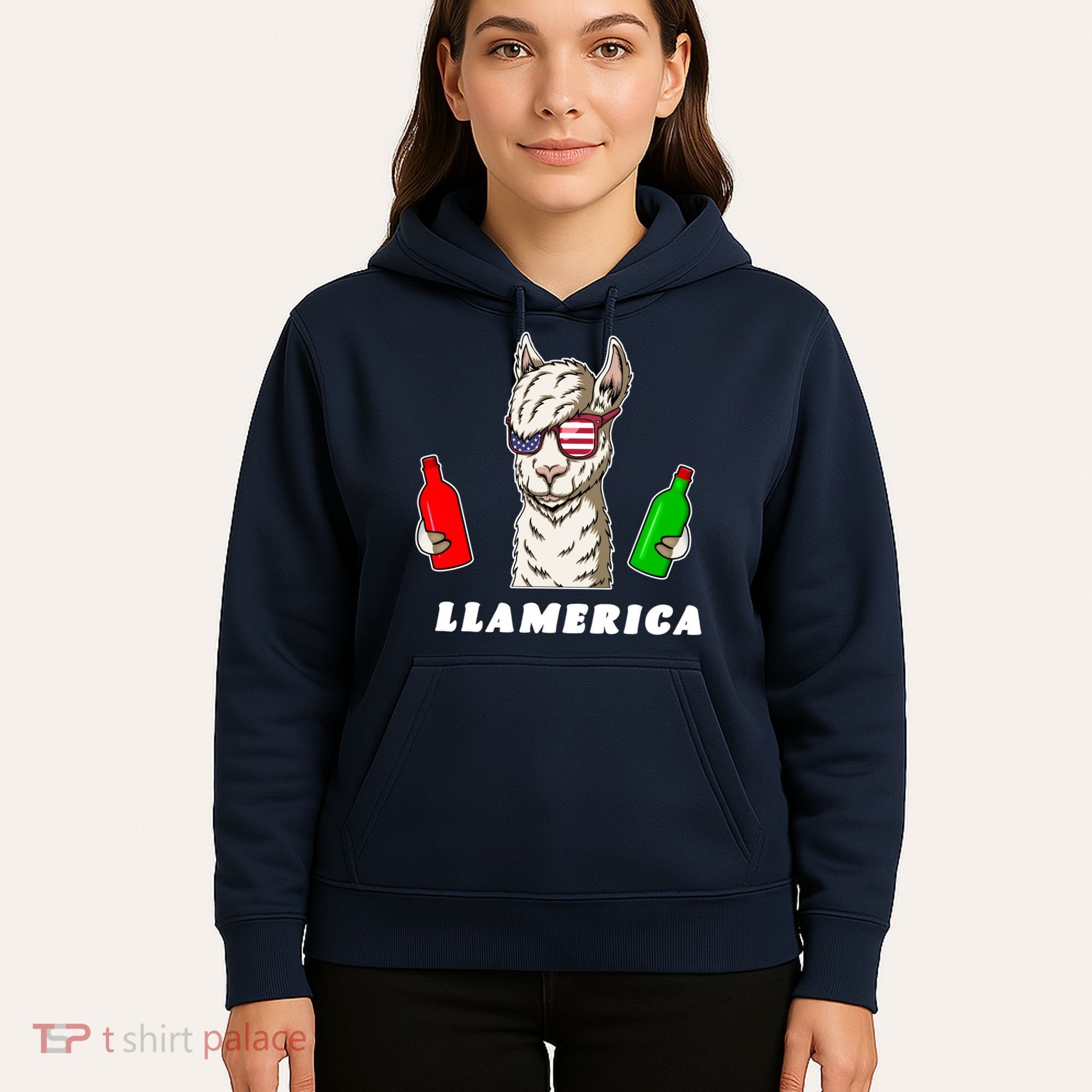 Llamerica Funny USA Hoodie