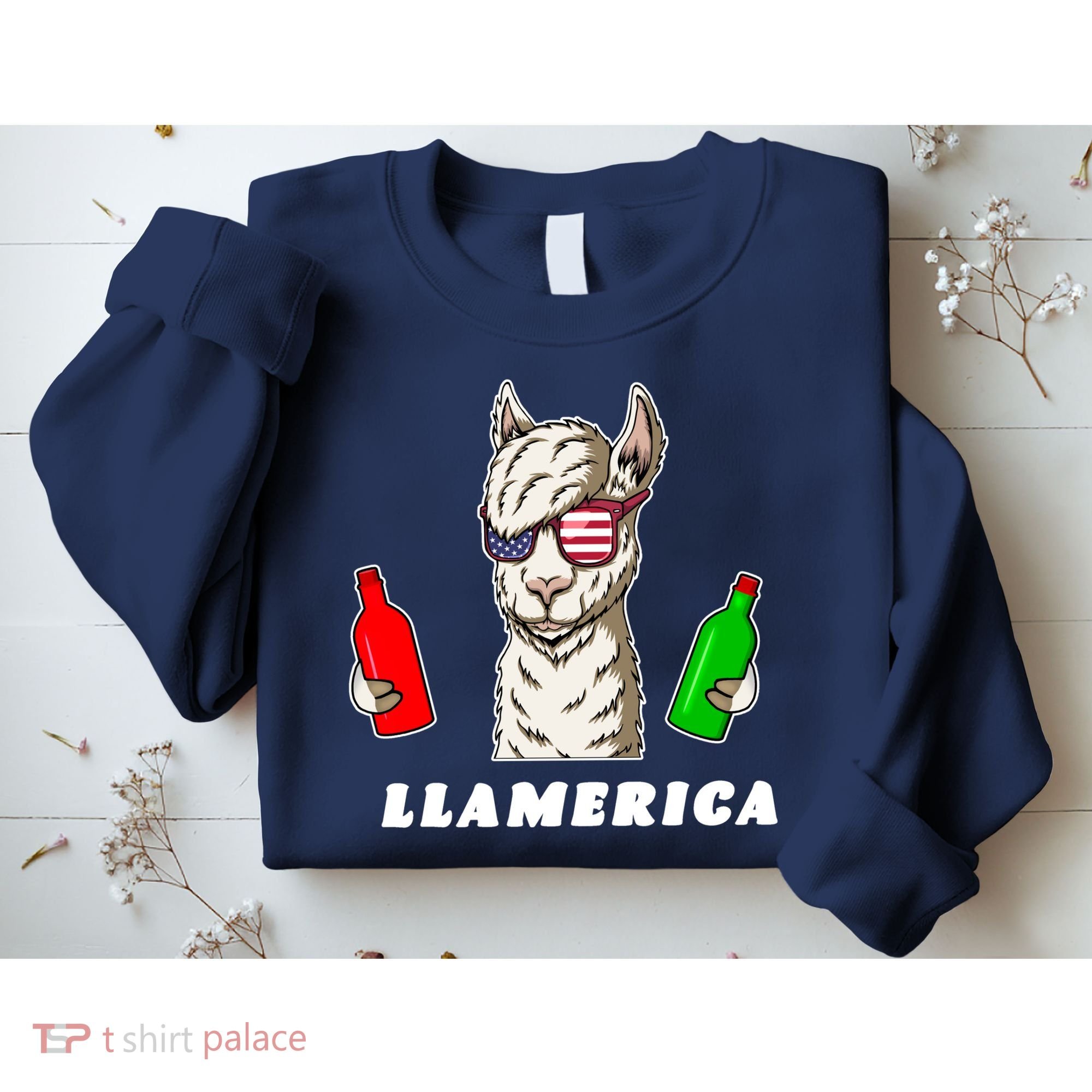Llamerica Funny USA Sweatshirt