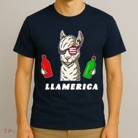Llamerica Funny USA T-Shirt thumb 3