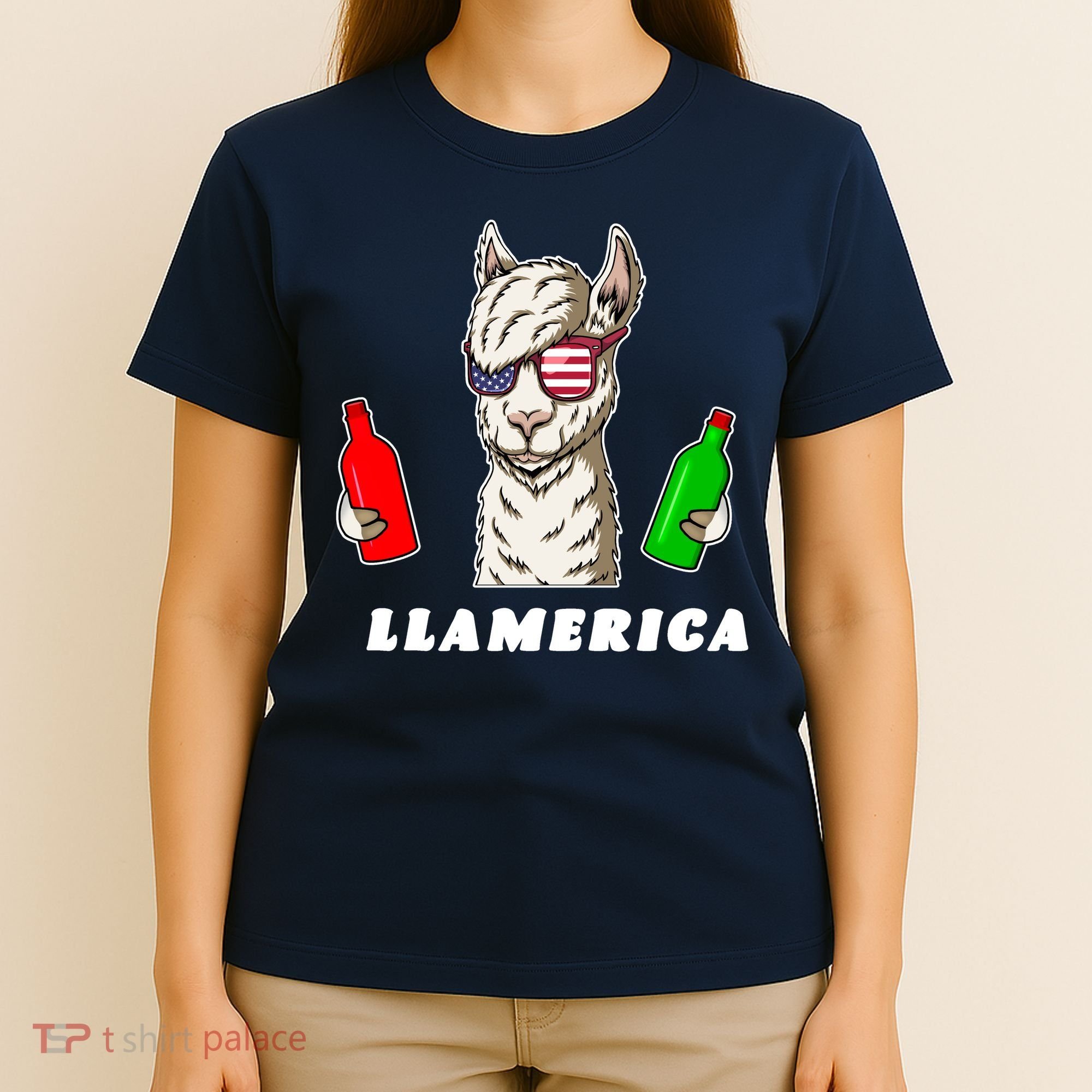 Llamerica Funny USA T-Shirt
