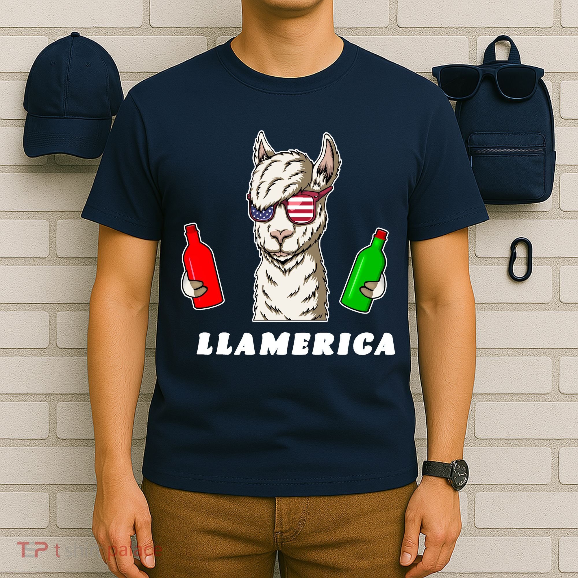 Llamerica Funny USA T-Shirt