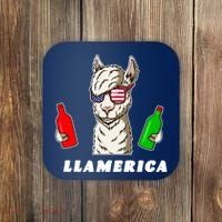Llamerica Funny USA Coaster thumb 0