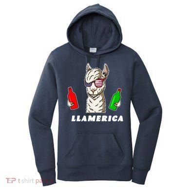Llamerica Funny USA Women's Hoodie