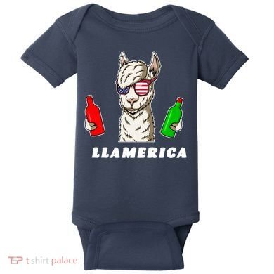 Llamerica Funny USA Baby Bodysuit