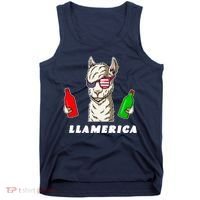 Llamerica Funny USA Tank Top thumb 0