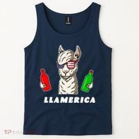 Llamerica Funny USA Tank Top thumb 2