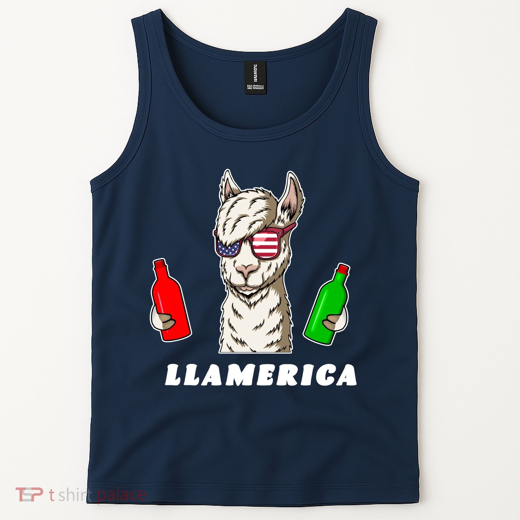 Llamerica Funny USA Tank Top