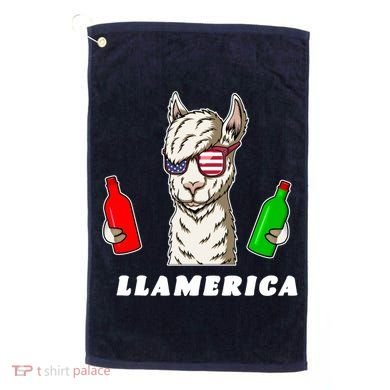 Llamerica Funny USA Golf Towel