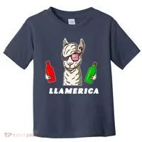 Llamerica Funny USA Toddler T-Shirt thumb 0
