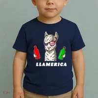 Llamerica Funny USA Toddler T-Shirt thumb 2