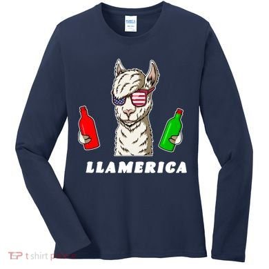 Llamerica Funny USA Women's Long Sleeve Shirt