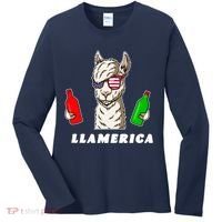 Llamerica Funny USA Women's Long Sleeve Shirt thumb 0