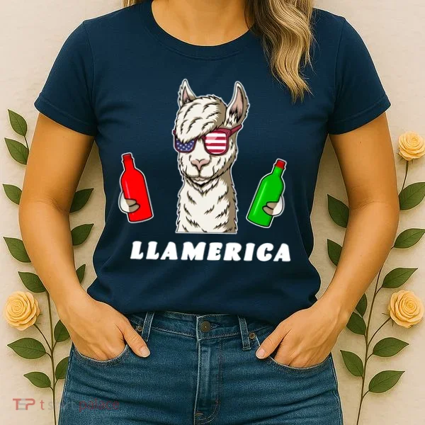 Llamerica Funny USA Women's T-Shirt