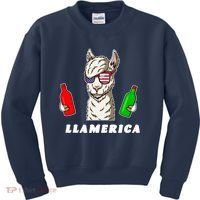 Llamerica Funny USA Kids Sweatshirt thumb 0