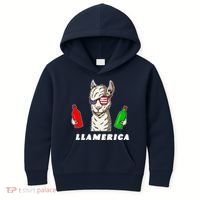 Llamerica Funny USA Kids Hoodie thumb 0