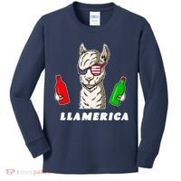 Llamerica Funny USA Kids Long Sleeve Shirt thumb 0
