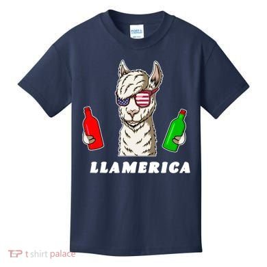 Llamerica Funny USA Kids T-Shirt
