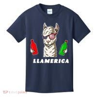 Llamerica Funny USA Kids T-Shirt thumb 0