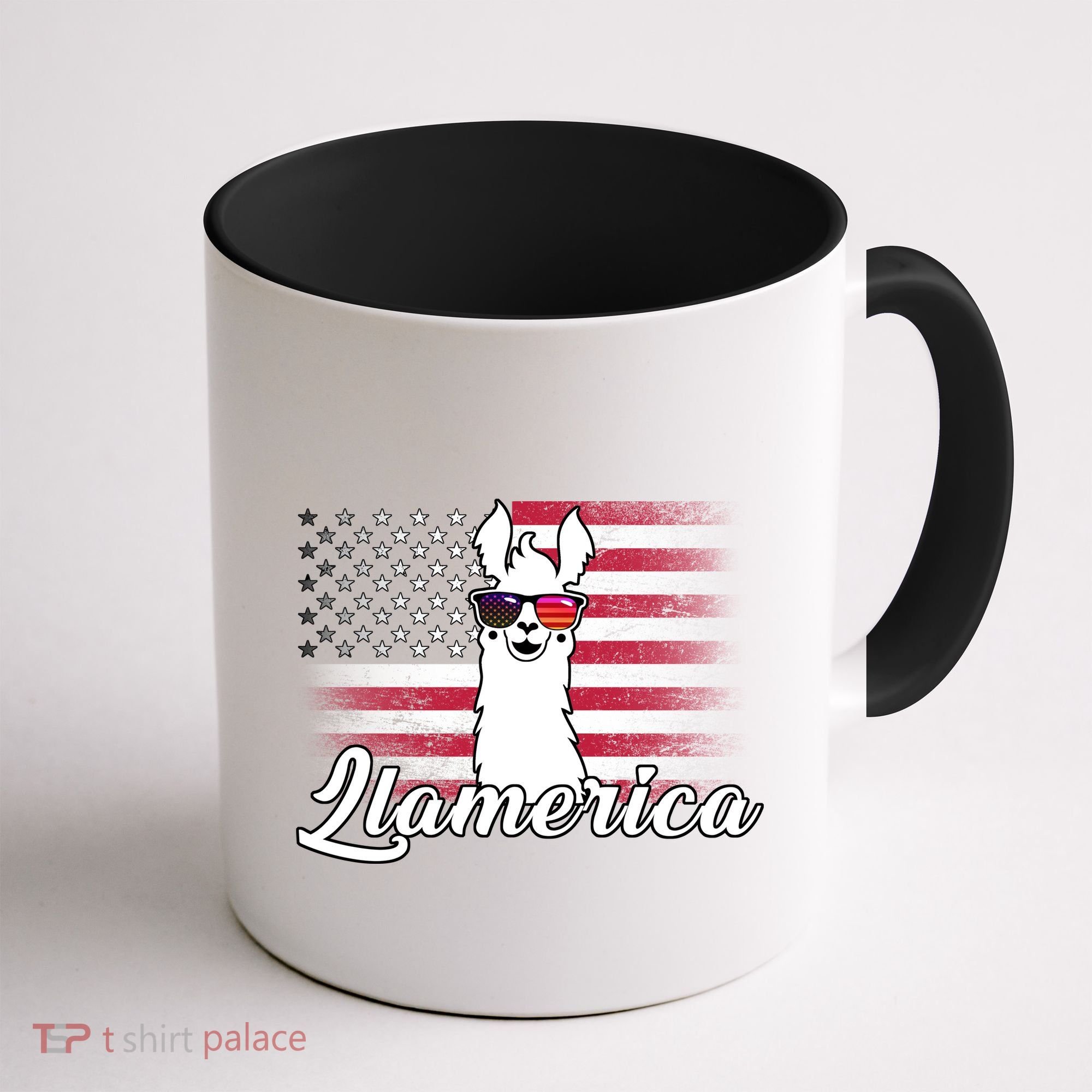 Llamerica Merica Flag Coffee Mug