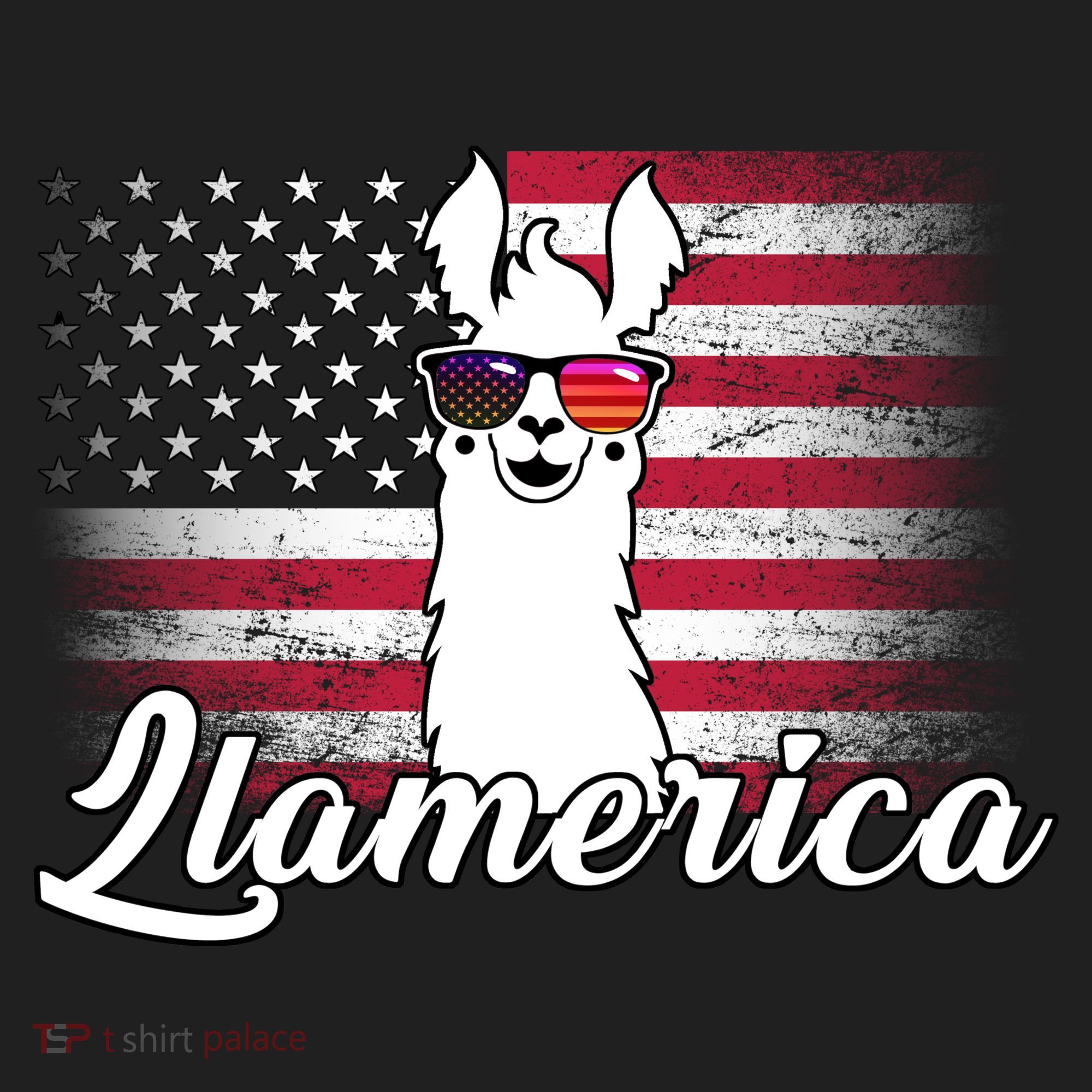 Llamerica Merica Flag Tumbler