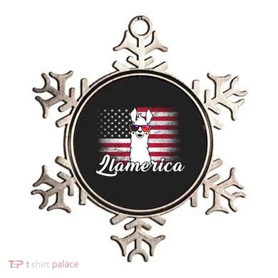 Llamerica Merica Flag Ornament