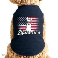 Llamerica Merica Flag Doggie Tank thumb 0
