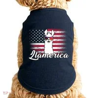 Llamerica Merica Flag Doggie Tank thumb 0
