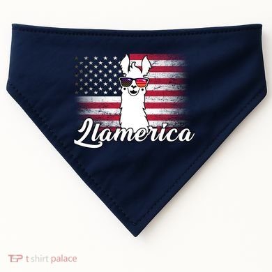 Llamerica Merica Flag USA-Made Doggie Bandana