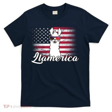 Llamerica Merica Flag T-Shirt
