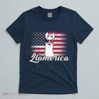 Llamerica Merica Flag T-Shirt thumb 5
