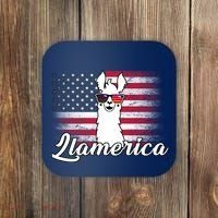 Llamerica Merica Flag Coaster thumb 0