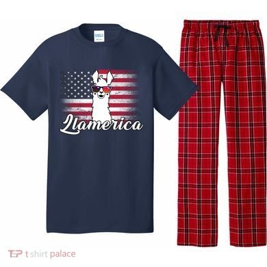 Llamerica Merica Flag Pajama Set