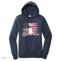 Llamerica Merica Flag Women's Hoodie thumb 0