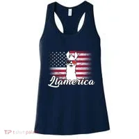 Llamerica Merica Flag Women's Tank Top thumb 0