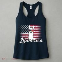 Llamerica Merica Flag Women's Tank Top thumb 3