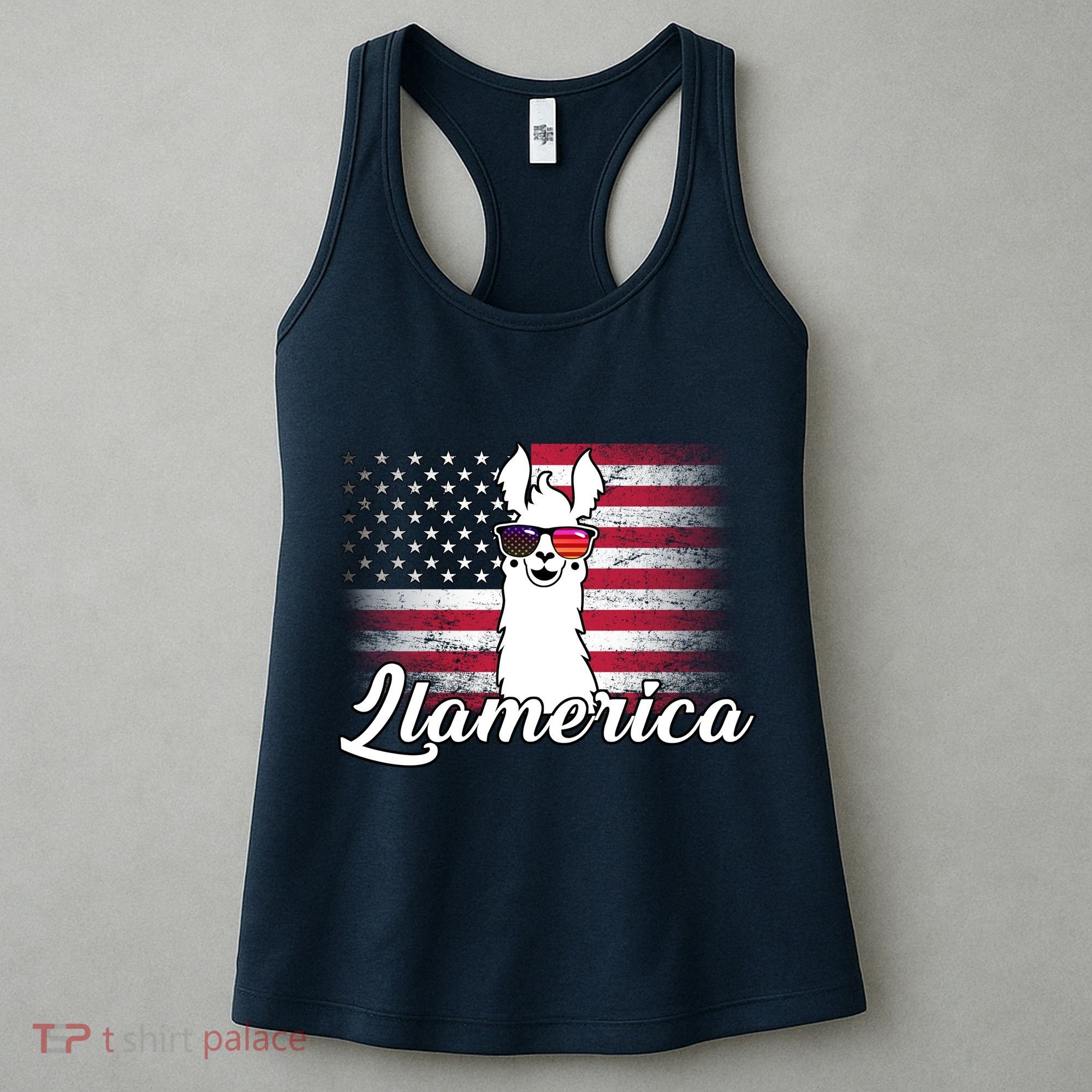 Llamerica Merica Flag Women's Tank Top