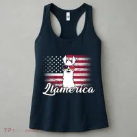 Llamerica Merica Flag Women's Tank Top thumb 3