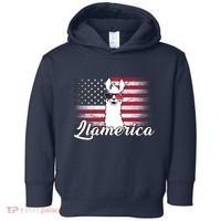 Llamerica Merica Flag Toddler Hoodie thumb 0
