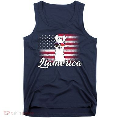 Llamerica Merica Flag Tank Top