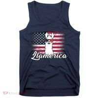 Llamerica Merica Flag Tank Top thumb 0