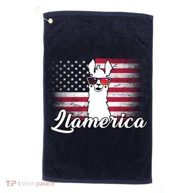 Llamerica Merica Flag Golf Towel