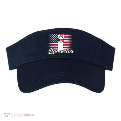 Llamerica Merica Flag Visor