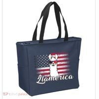 Llamerica Merica Flag Tote Bag thumb 2