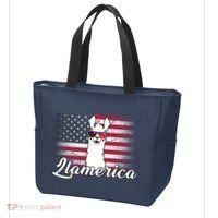 Llamerica Merica Flag Tote Bag thumb 3